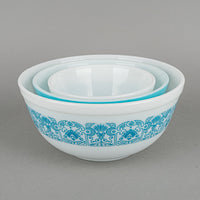 PYREX Horizon Blue Nesting Mixing Bowl Set