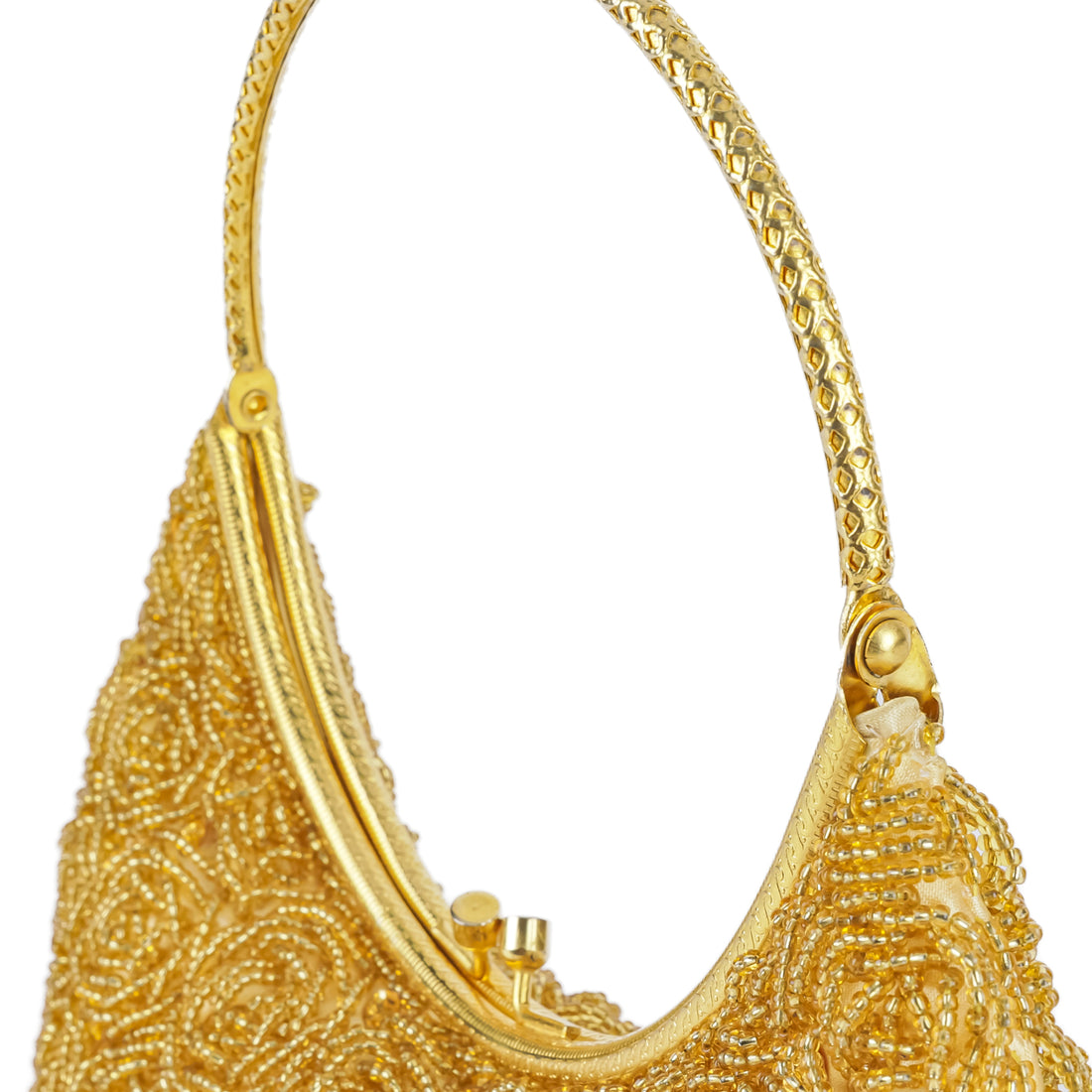 Vintage Gold Beaded Handbag