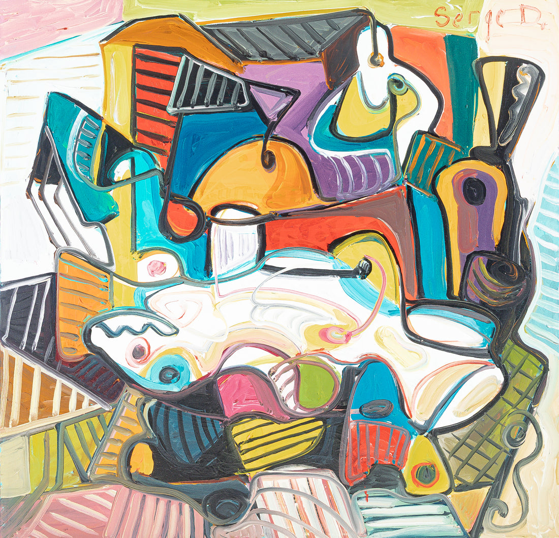 Serge Deherian (Canadian 1955) "The Table" Oil On Canvas