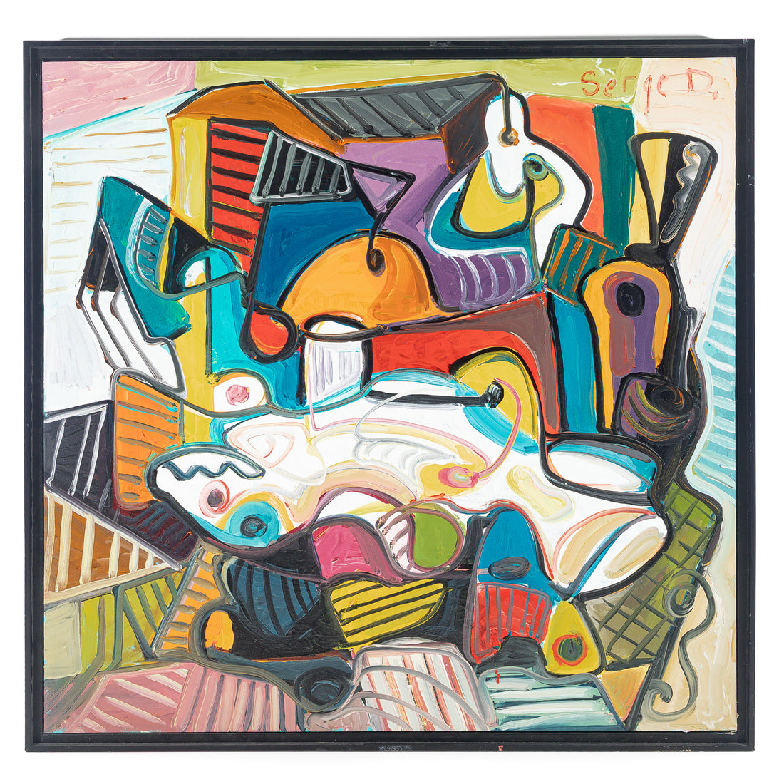 Serge Deherian (Canadian 1955) "The Table" Oil On Canvas