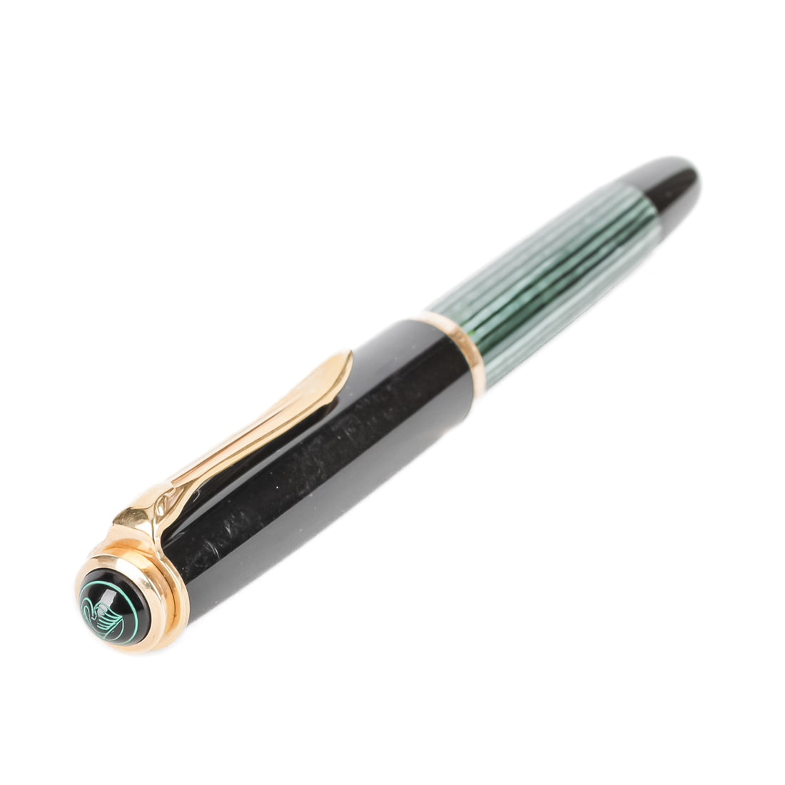 Vintage PELIKAN 400 Green Piston Fountain Pen With 14k Nib