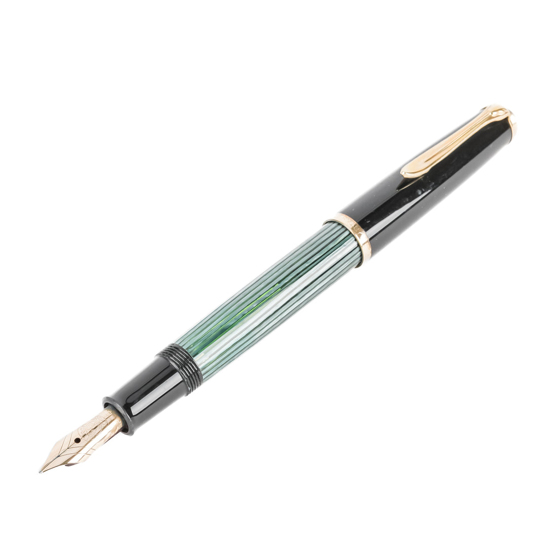 Vintage PELIKAN 400 Green Piston Fountain Pen With 14k Nib