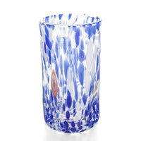 ALESSANDRO COPPOLA Murano Murrina Blue Tumblers Set of 4