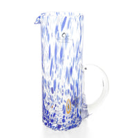 ALESSANDRO COPPOLA Murano Murrina Blue Glass Pitcher