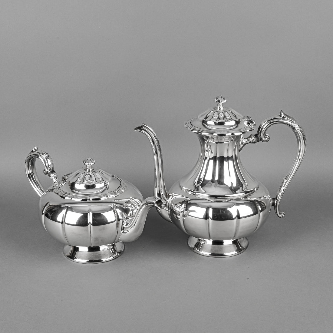 BIRKS Primrose Plate Melon 357 Silver Plate Tea & Coffee Service 6pcs
