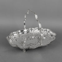 COOPER BROS Silverplate Pierced Footed Basket