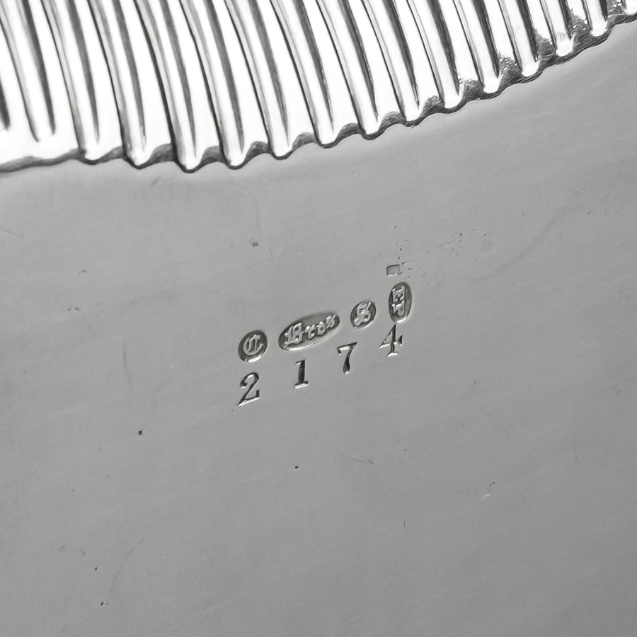 COOPER BROS Silverplate Pierced Footed Basket