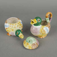 FITZ AND FLOYD Duck Collection Tea Service 5 Pieces