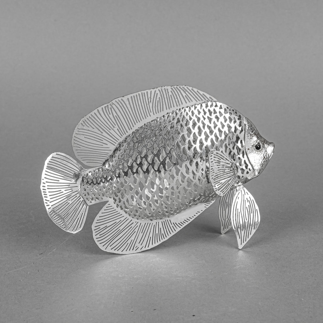 CHRISTOFLE Lumiere d'Argent Silverplate Figurine Angel Fish