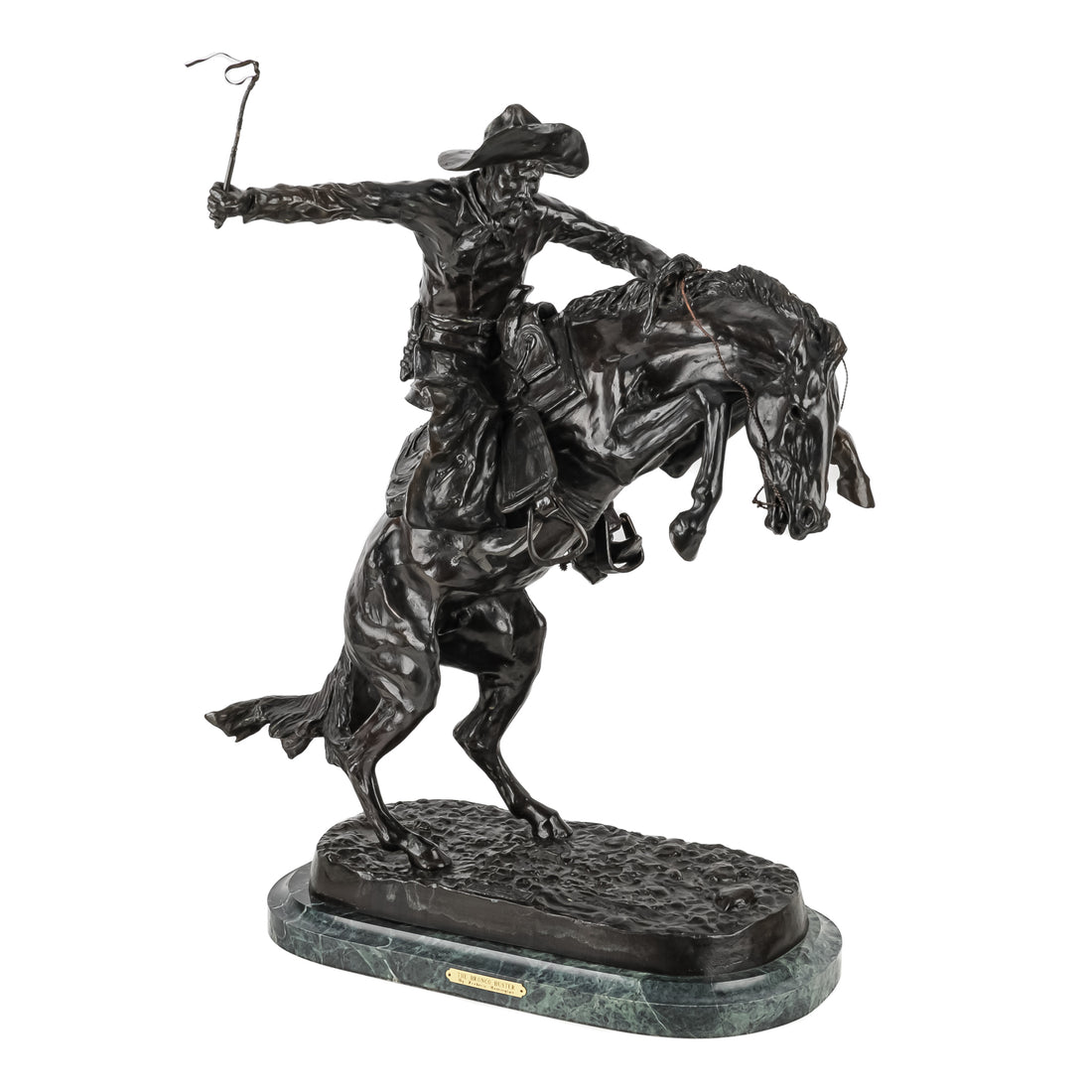 After Frederic Remington (American 1861-1909) "Bronco Buster"