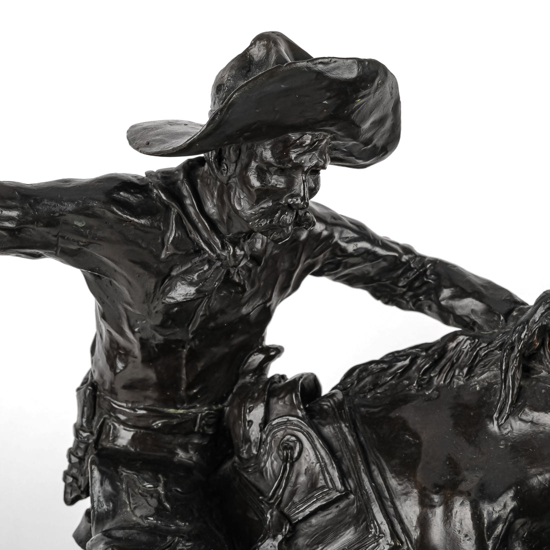 After Frederic Remington (American 1861-1909) "Bronco Buster"