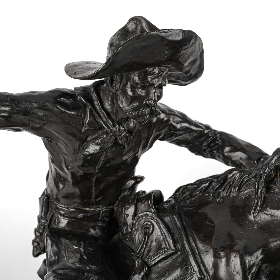 After Frederic Remington (American 1861-1909) "Bronco Buster"