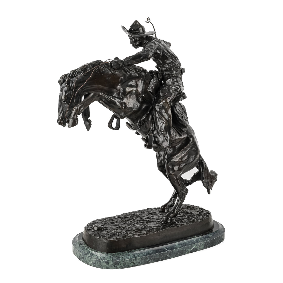 After Frederic Remington (American 1861-1909) "Bronco Buster"