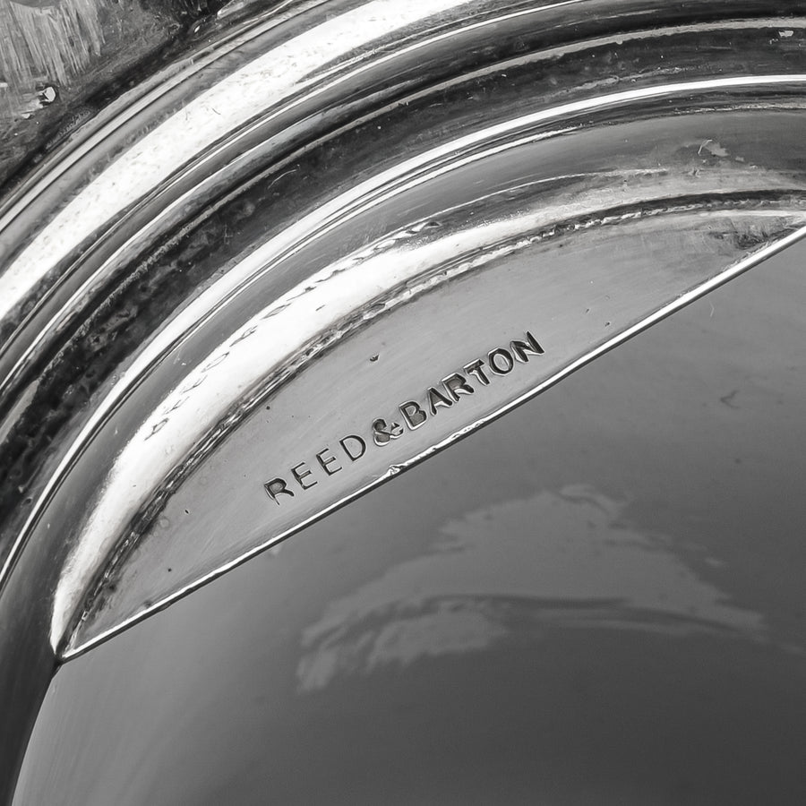 REED & BARTON Silver Plate Tilting Water Jug & Stand