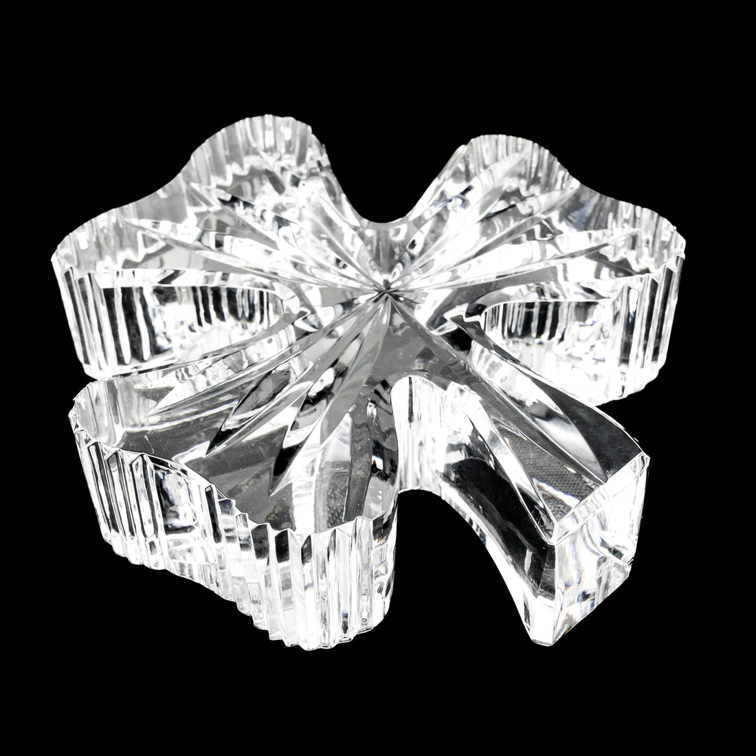 WATERFORD Shamrock Crystal Paperweight