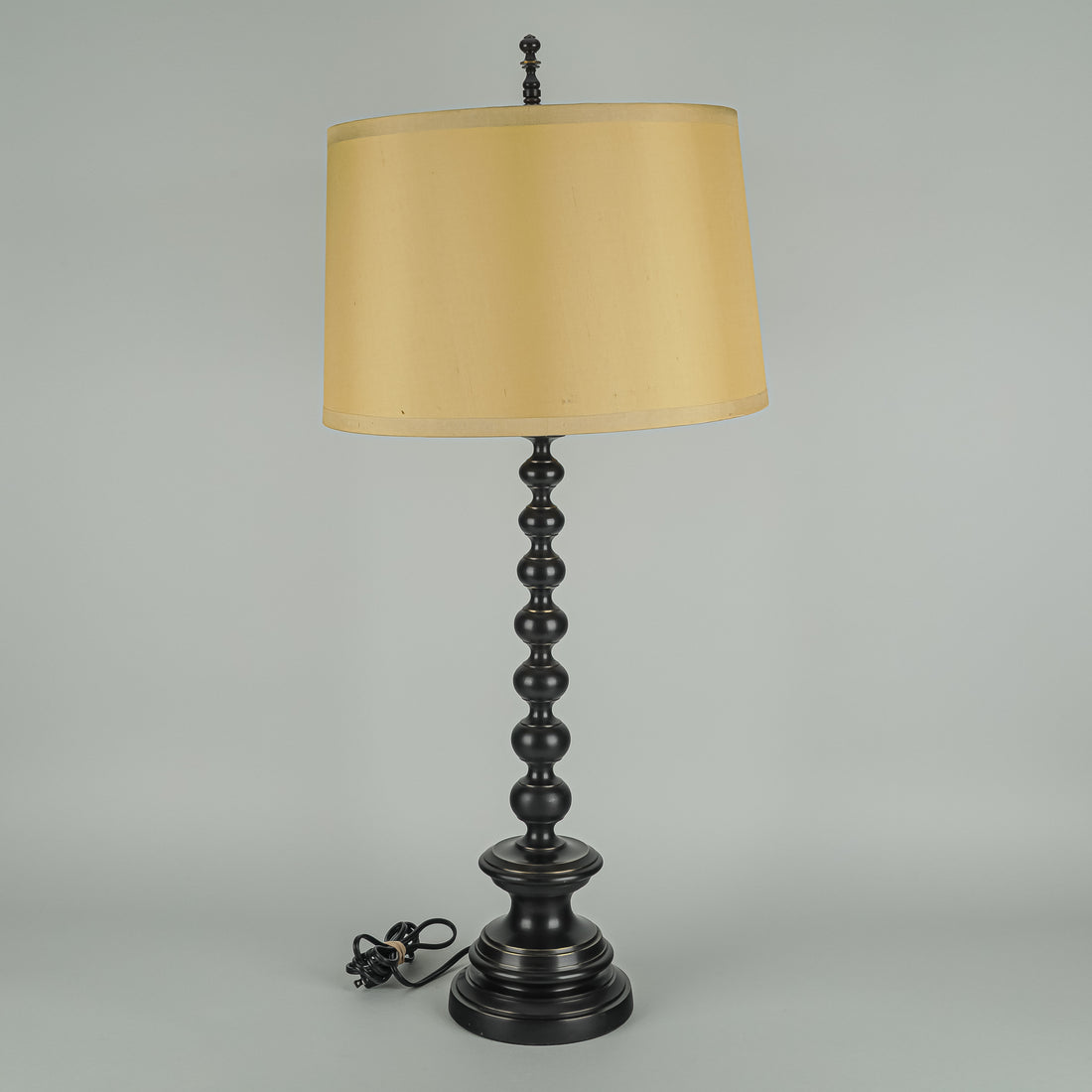 RESTORATION HARDWARE Bronze Finish Stacked Ball Lamp w/Shade