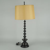 RESTORATION HARDWARE Bronze Finish Stacked Ball Lamp w/Shade