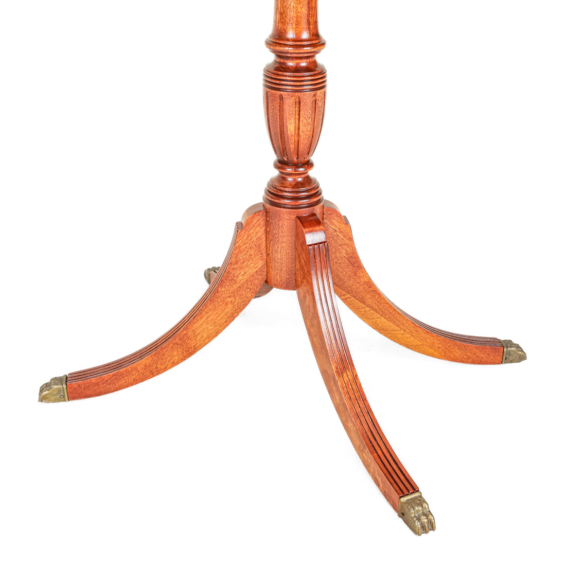 DEILCRAFT Vintage Mahogany Pedestal End Table