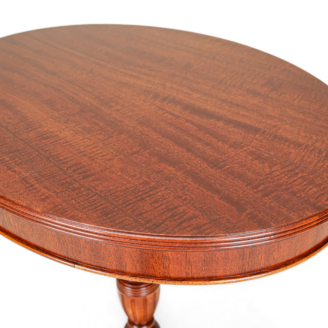 DEILCRAFT Vintage Mahogany Pedestal End Table