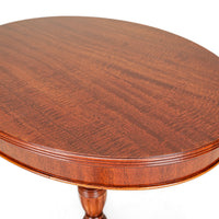 DEILCRAFT Vintage Mahogany Pedestal End Table