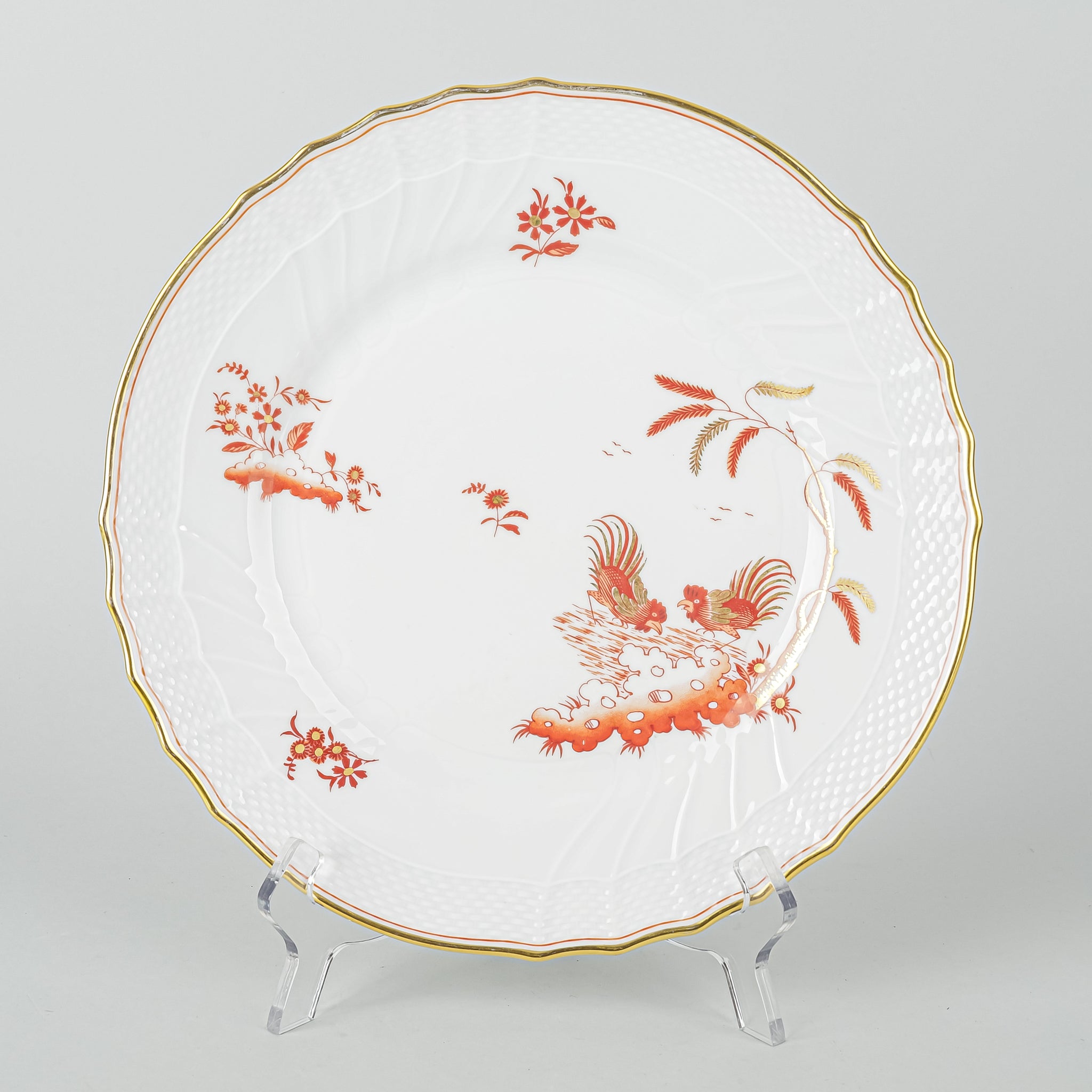 Richard Ginori 花器 ホワイト オレンジ RICHARD GINORI Siena Scalloped Dinner Plates Set Of 6 - Around The