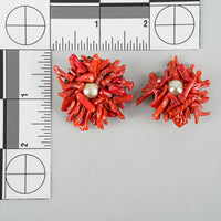 COPPOLA E TOPPO Black Glass Beads And Faux Coral Set