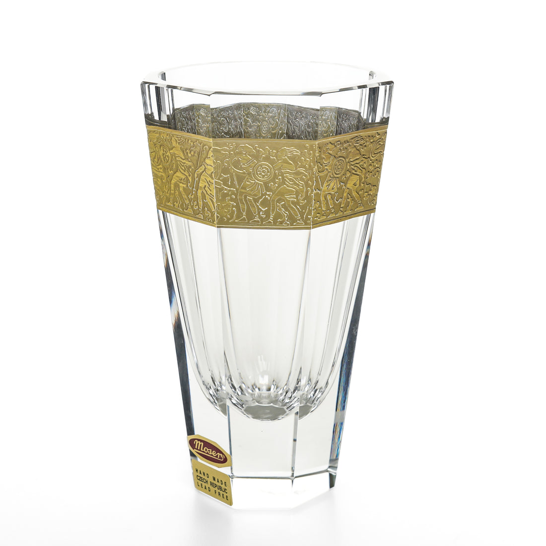 MOSER 24K Warrior Frieze PURITY Vase