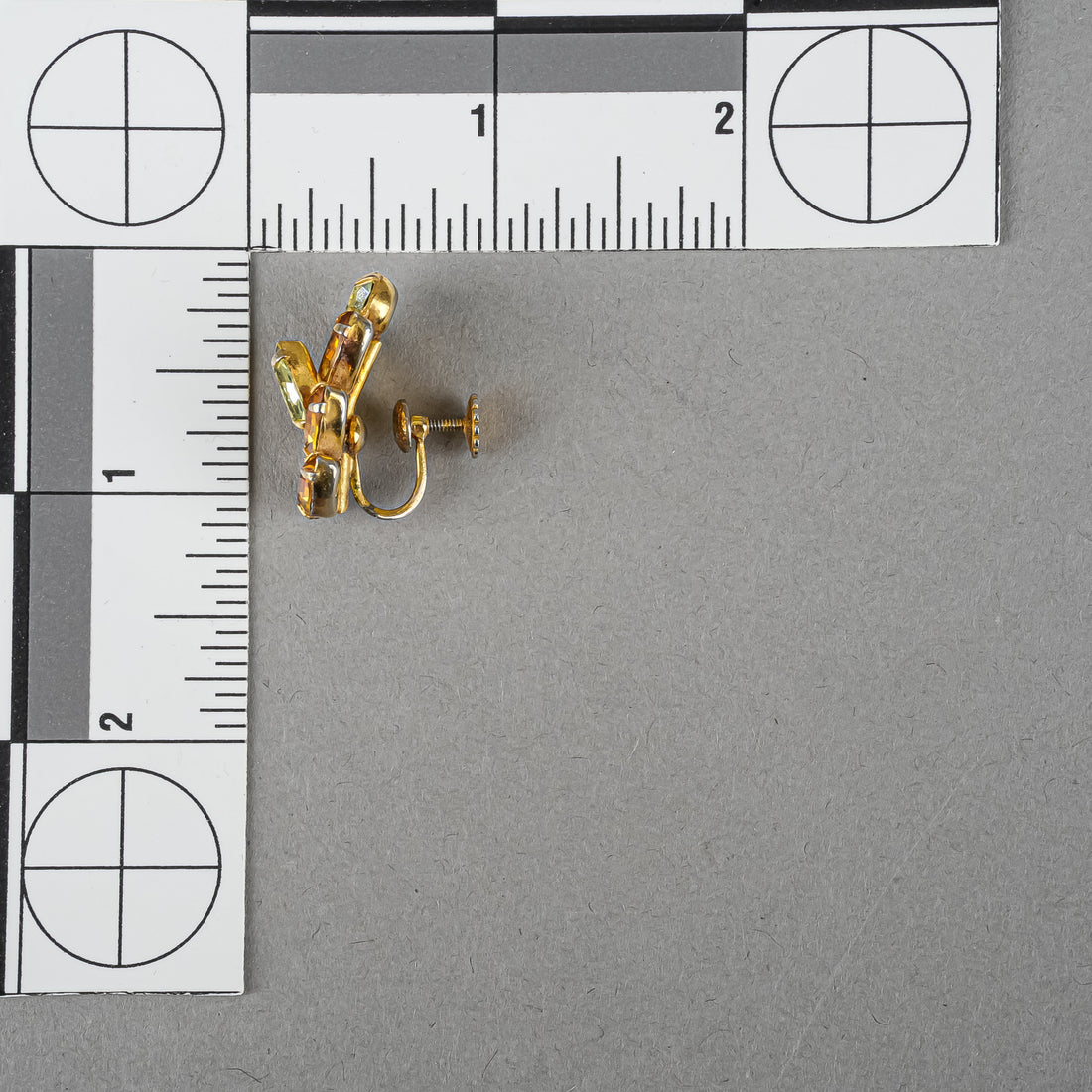 SHERMAN Brooch And Screwbacks Set - Orange And Yellow