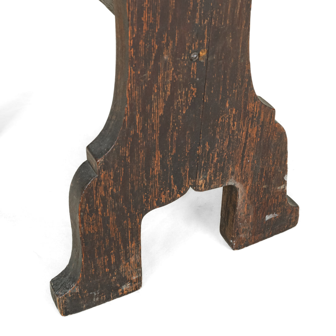 Rustic Dark Stained Oak Chair