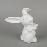 ROSENTHAL Figurine Max Hermann Fritz White Laughing Rabbit H5.25"