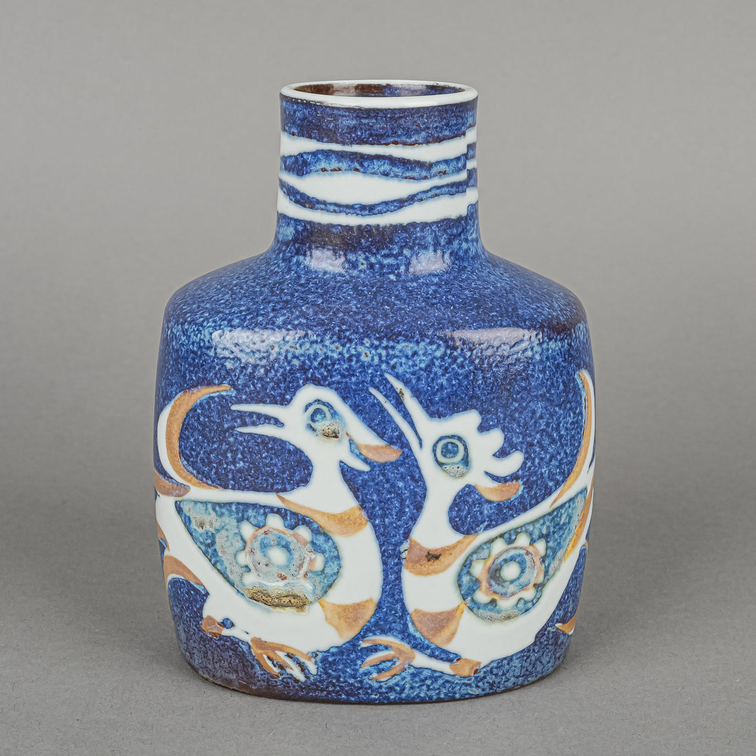 ROYAL COPENHAGEN Nils Thorssen Fajance Birds Vase