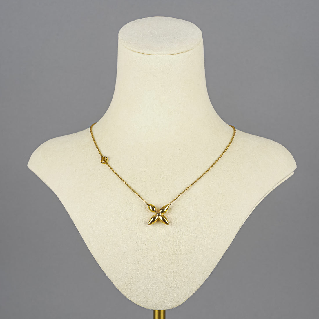 LOUIS VUITTON Gold Plated Louisiette Necklace