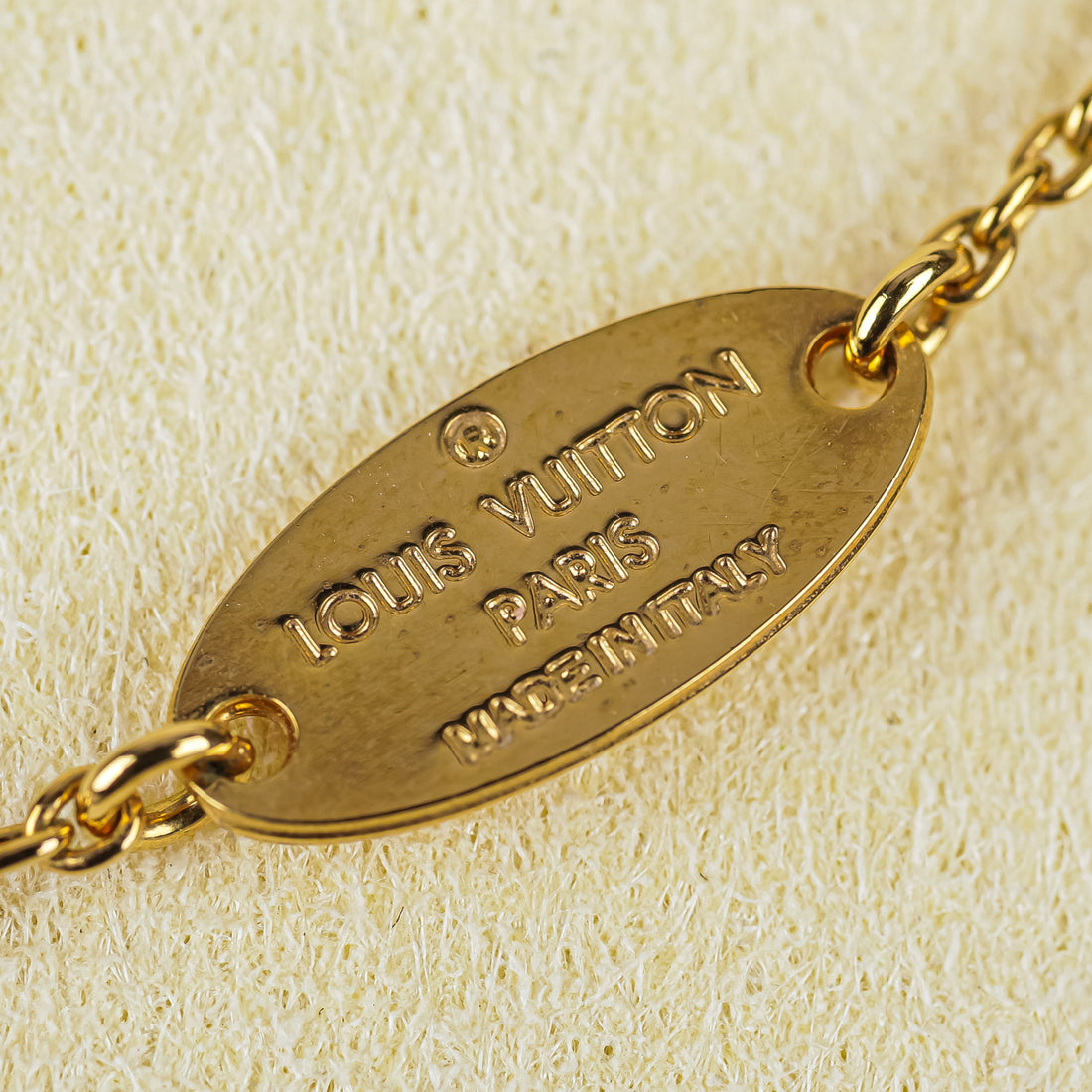 LOUIS VUITTON Gold Plated Louisiette Necklace