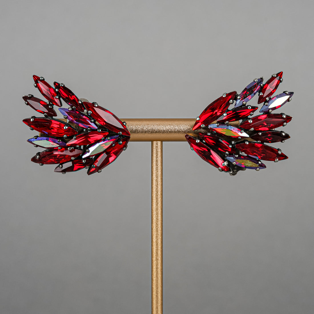 SHERMAN Clips - Red Rhinestone