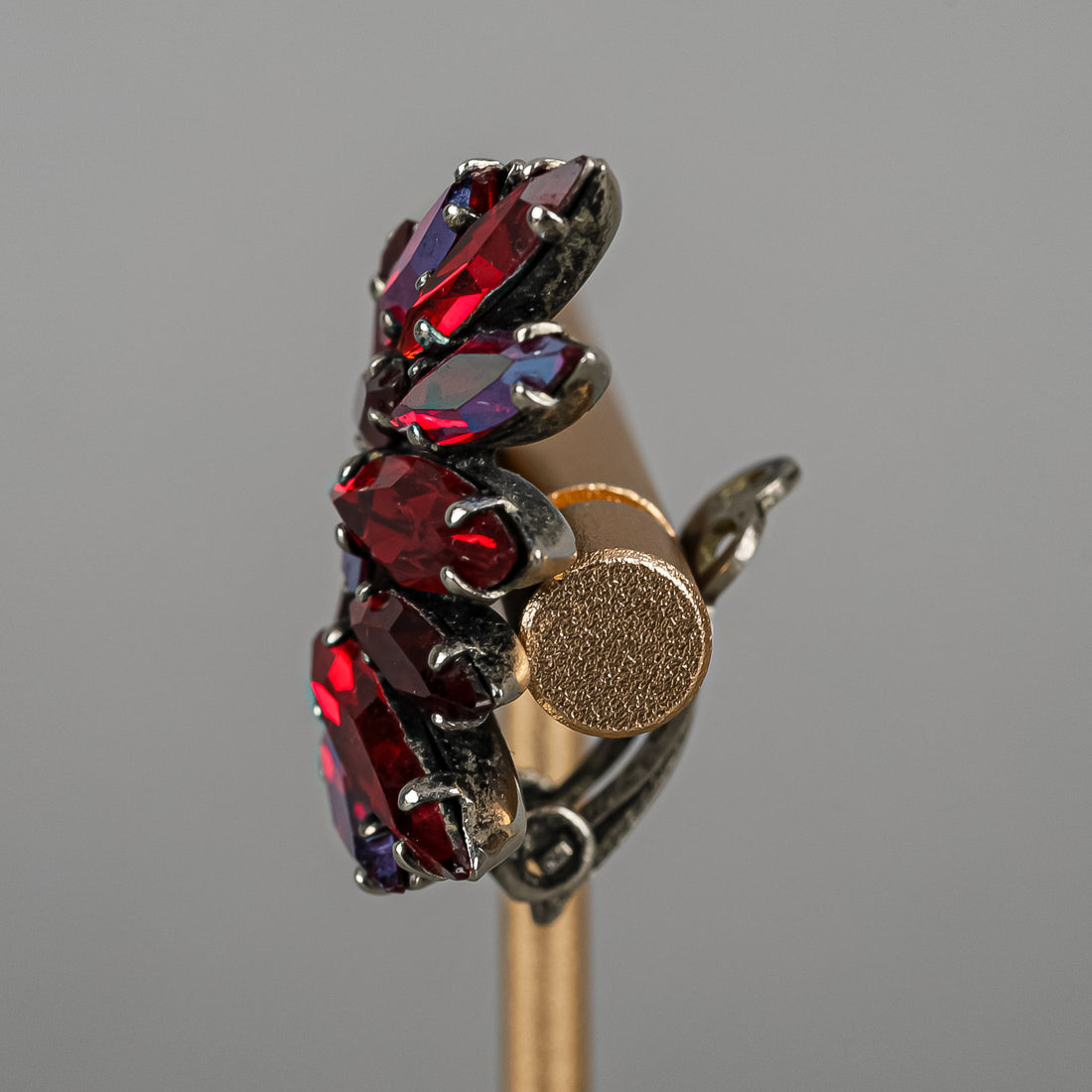 SHERMAN Clips - Red Rhinestone