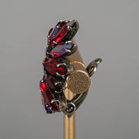 SHERMAN Clips - Red Rhinestone