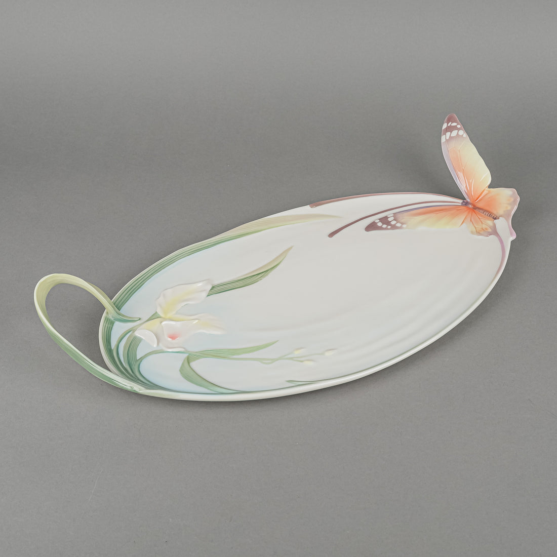FRANZ COLLECTION Papillon Butterfly Tray With Handle