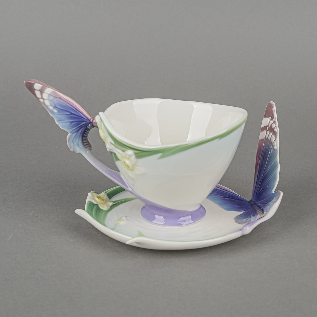 FRANZ COLLECTION Papillion Butterfly Cup & Saucer
