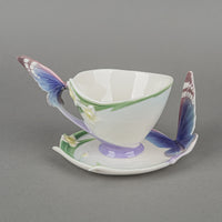 FRANZ COLLECTION Papillion Butterfly Cup & Saucer