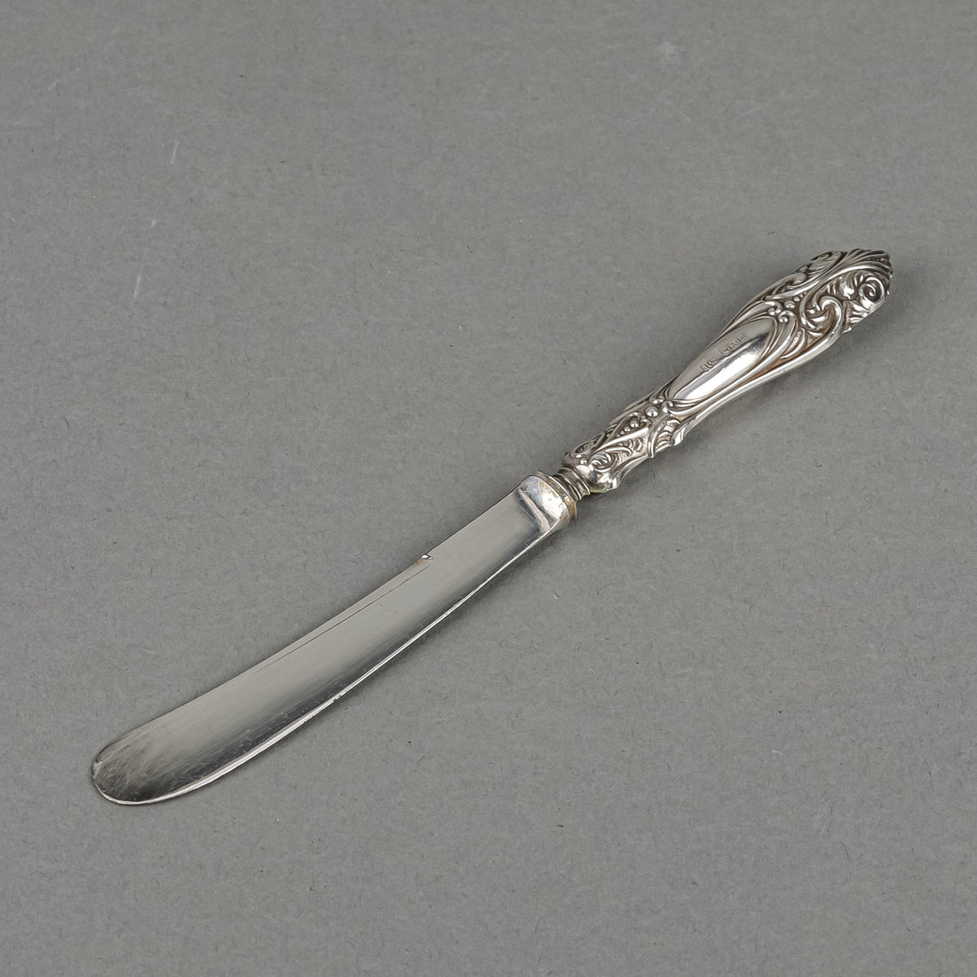 HENRY GREAVES Sterling Handle Silverplate Knives Set Of 6 - Boxed