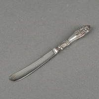 HENRY GREAVES Sterling Handle Silverplate Knives Set Of 6 - Boxed