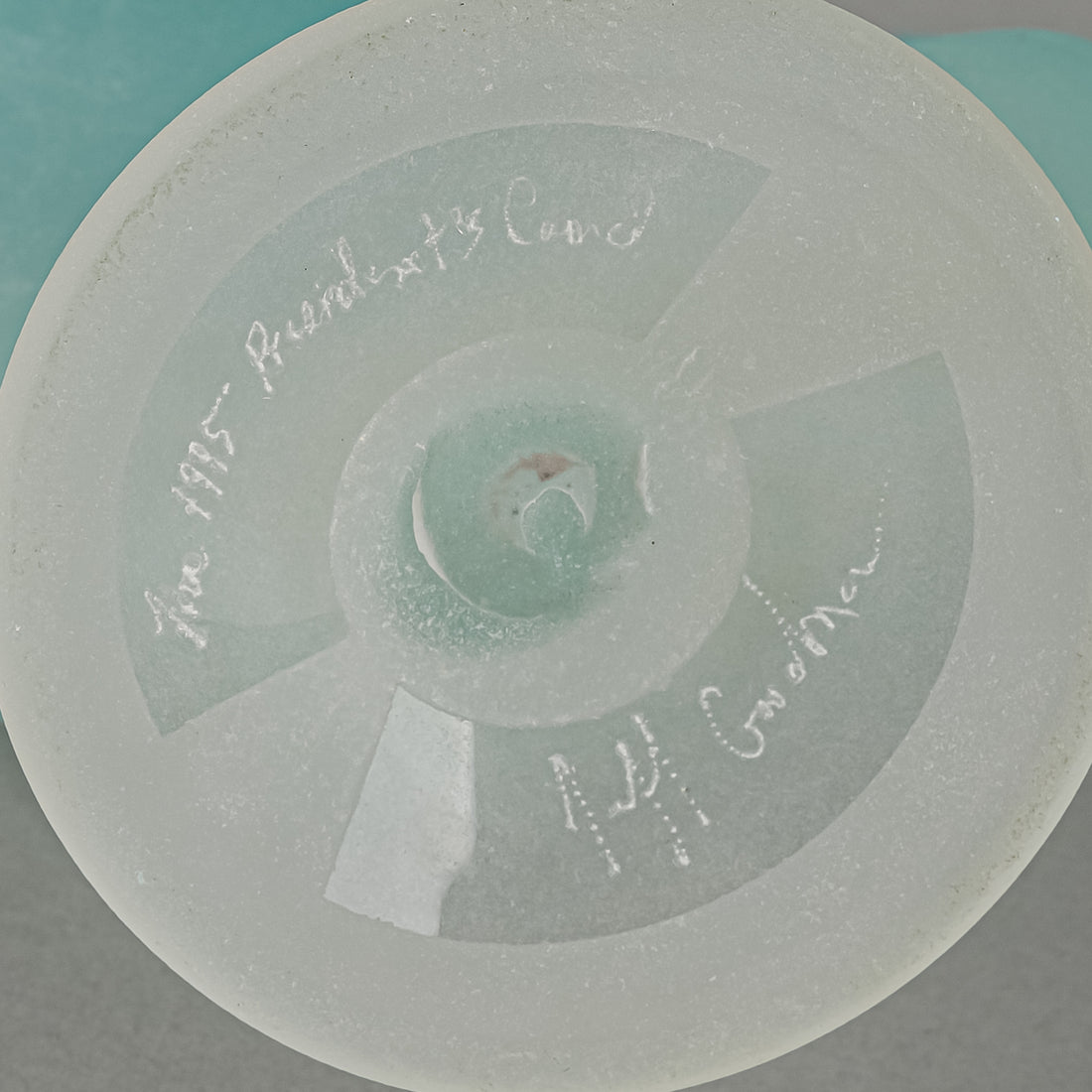 JEFF GOODMAN Ovelle Footed Art Glass Vase