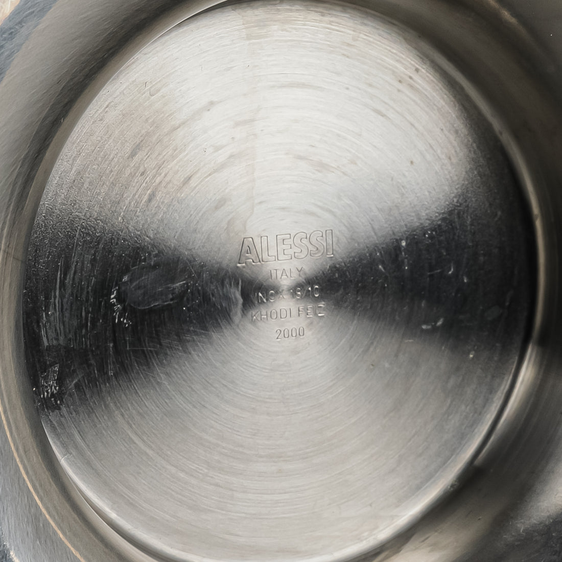 ALESSI KF01 Salsa Stainless Steel Chip & Dip Servers 2pcs D9"