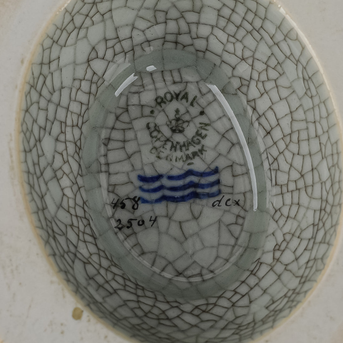 ROYAL COPENHAGEN Thorkild Olsen Crackle Vase 458/2504