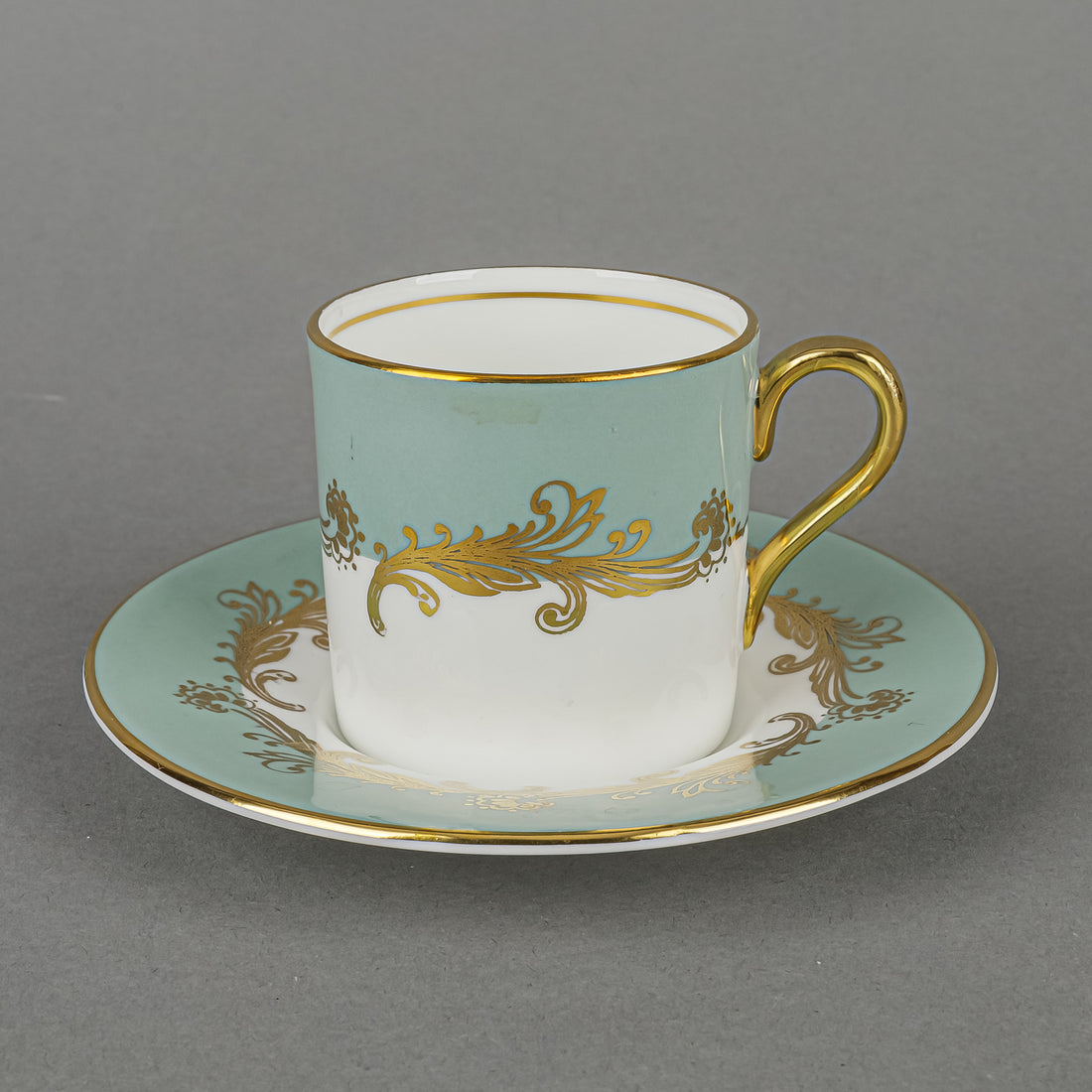 AYNSLEY Sherwood Demitasse & Saucers Set Of 4 - 8 Pieces