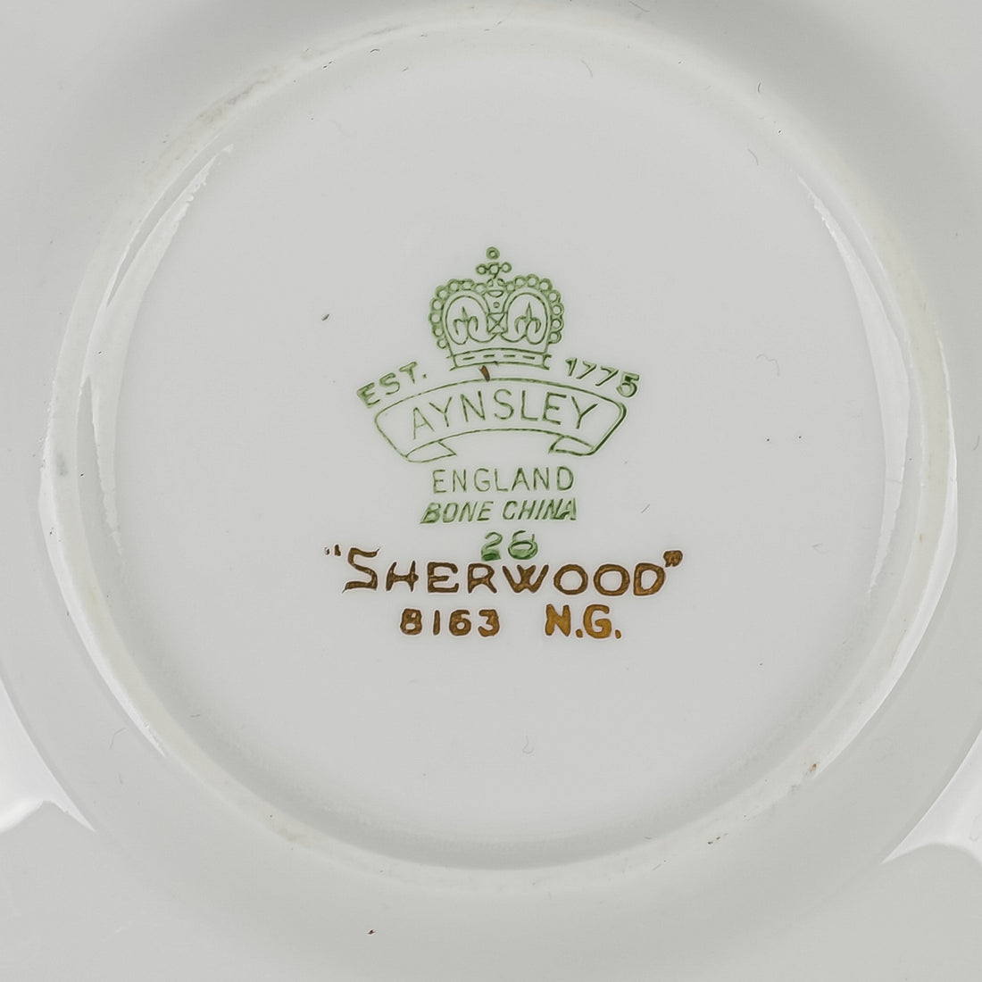 AYNSLEY Sherwood Demitasse & Saucers Set Of 4 - 8 Pieces