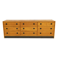 Teak Nine-Drawer Dresser