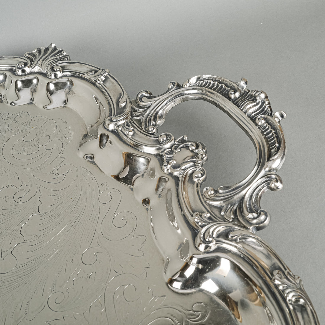 GOLDFEDER SILVERWARE CO Silver Plate Tea & Coffee Service w/Tray 10pcs