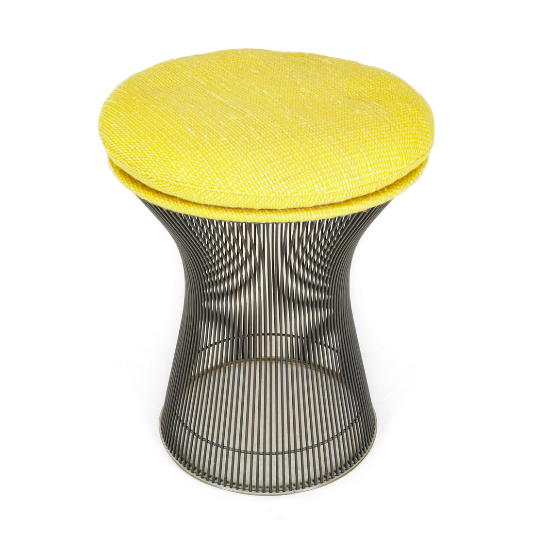 KNOLL Warren Platner Stool w/Yellow Upholstery