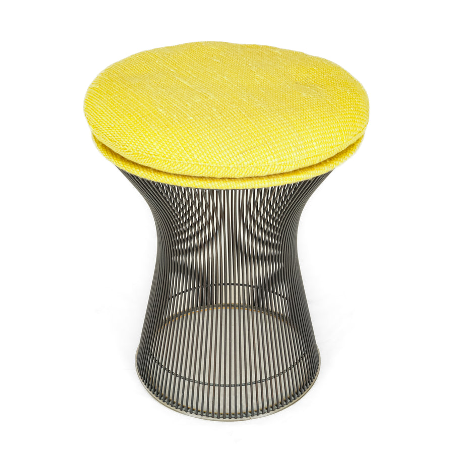 KNOLL Warren Platner Stool w/Yellow Upholstery
